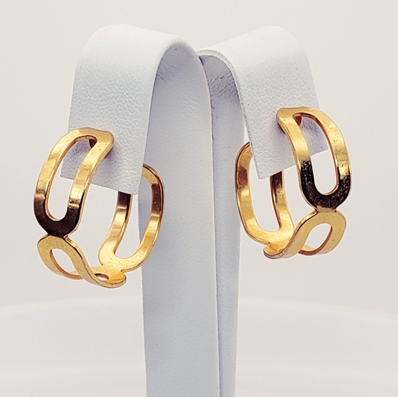 Everyday Gold Tone Celtic Hoop Posts - Picture 5 of 6